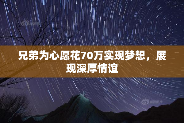 兄弟为心愿花70万实现梦想，展现深厚情谊