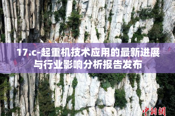17.c-起重机技术应用的最新进展与行业影响分析报告发布