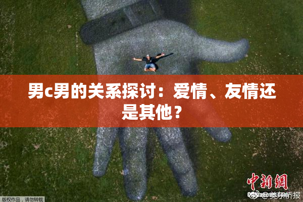 男c男的关系探讨：爱情、友情还是其他？