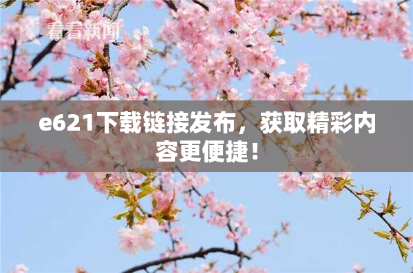 e621下载链接发布，获取精彩内容更便捷！
