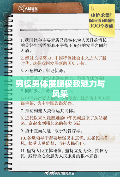 男模男体展现极致魅力与风采