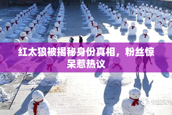 红太狼被揭秘身份真相，粉丝惊呆惹热议