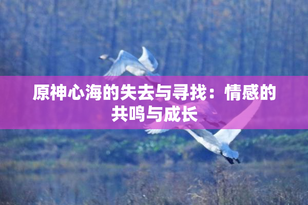原神心海的失去与寻找：情感的共鸣与成长