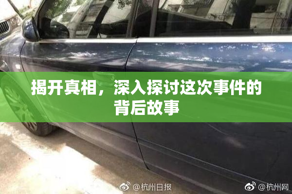 揭开真相，深入探讨这次事件的背后故事