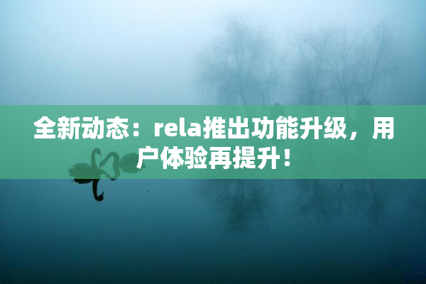全新动态：rela推出功能升级，用户体验再提升！