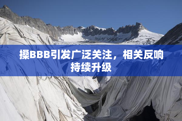 搡BBB引发广泛关注，相关反响持续升级