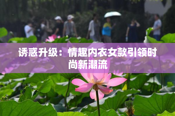 诱惑升级：情趣内衣女款引领时尚新潮流