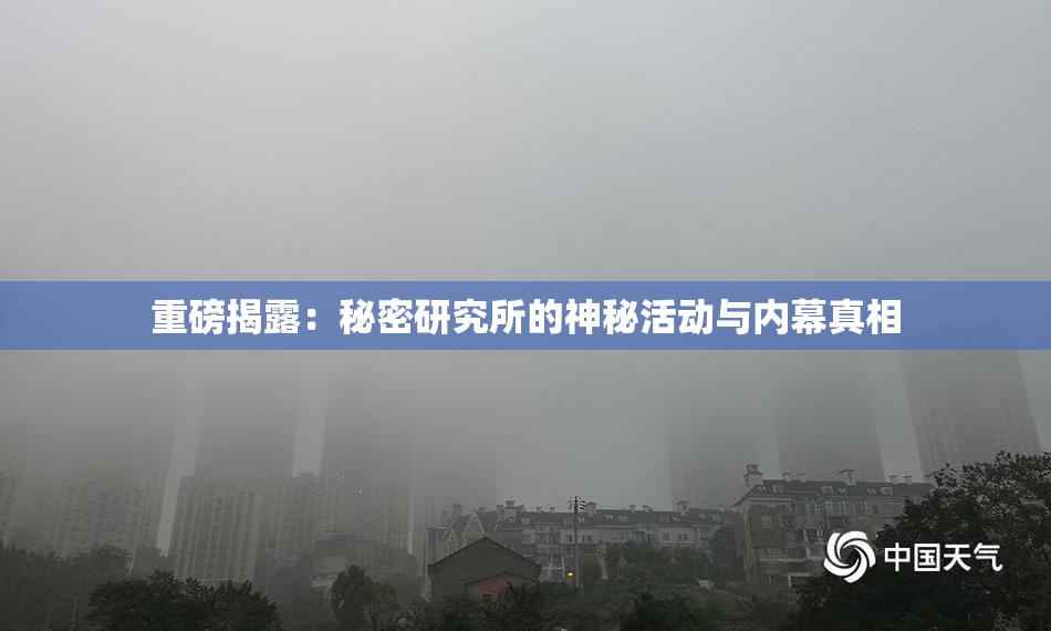 重磅揭露：秘密研究所的神秘活动与内幕真相