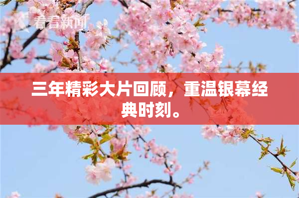 三年精彩大片回顾，重温银幕经典时刻。