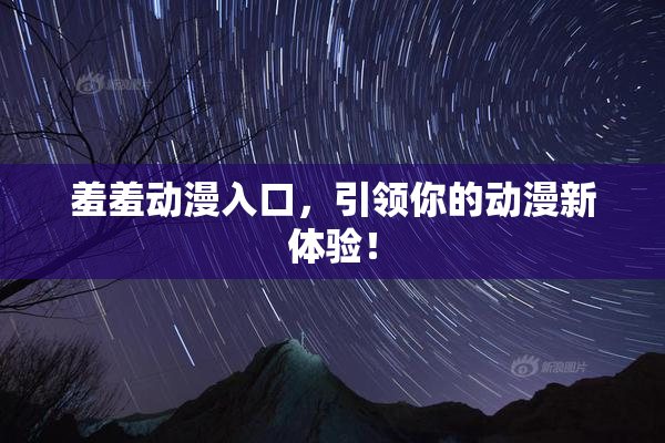 羞羞动漫入口，引领你的动漫新体验！