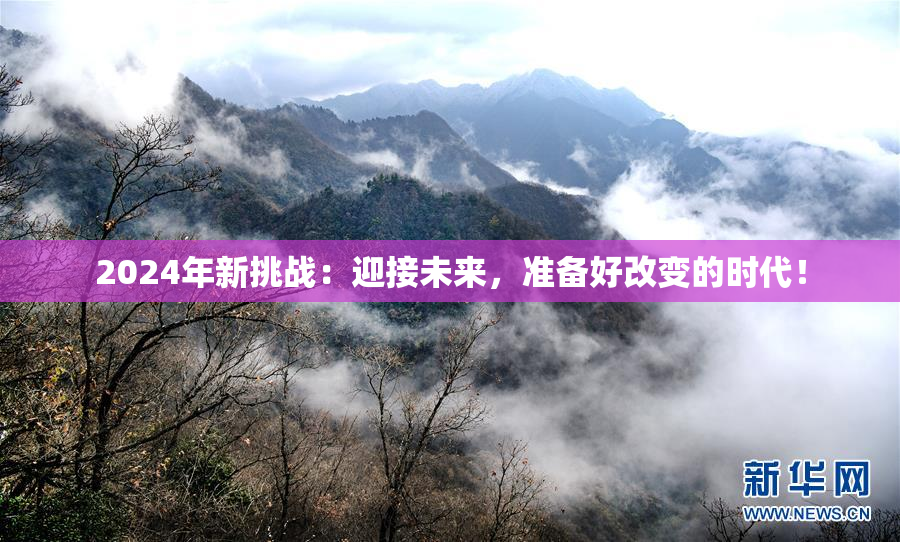 2024年新挑战：迎接未来，准备好改变的时代！