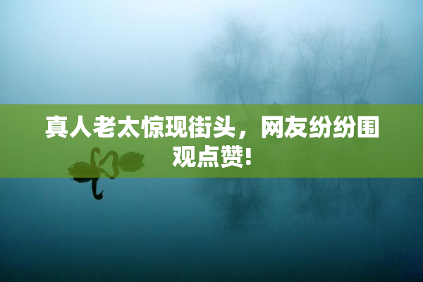 真人老太惊现街头，网友纷纷围观点赞!