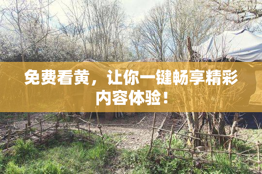 免费看黄，让你一键畅享精彩内容体验！