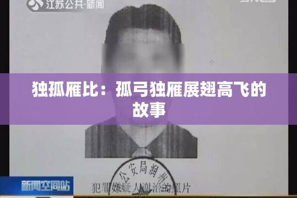 独孤雁比：孤弓独雁展翅高飞的故事
