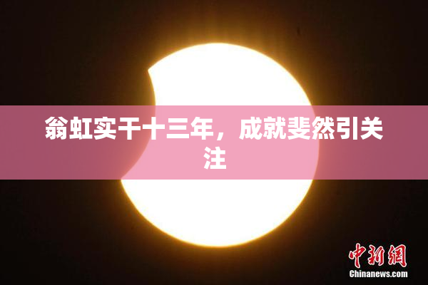 翁虹实干十三年，成就斐然引关注