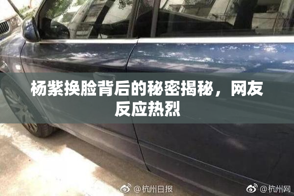 杨紫换脸背后的秘密揭秘，网友反应热烈