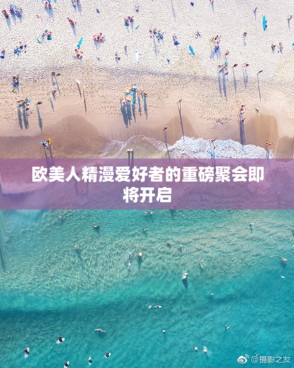 欧美人精漫爱好者的重磅聚会即将开启