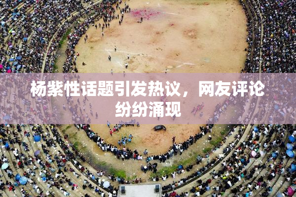 杨紫性话题引发热议，网友评论纷纷涌现
