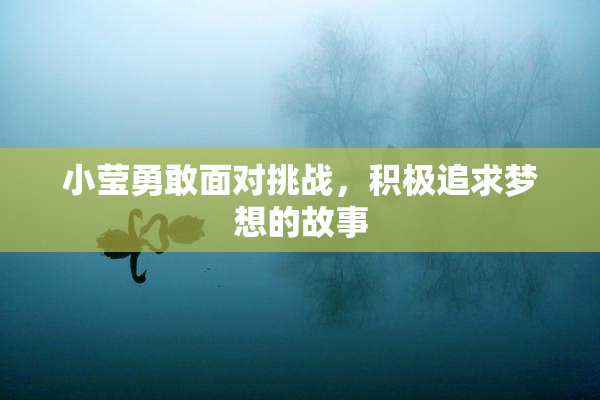 小莹勇敢面对挑战，积极追求梦想的故事
