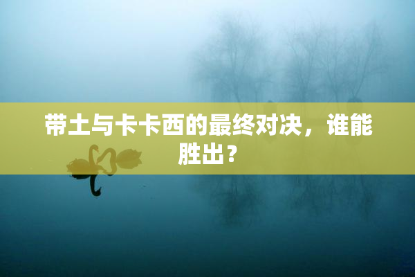 带土与卡卡西的最终对决，谁能胜出？