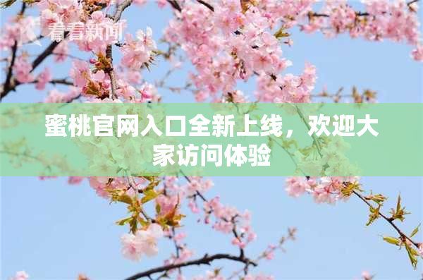 蜜桃官网入口全新上线，欢迎大家访问体验