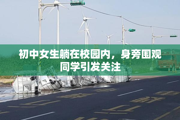 初中女生躺在校园内，身旁围观同学引发关注