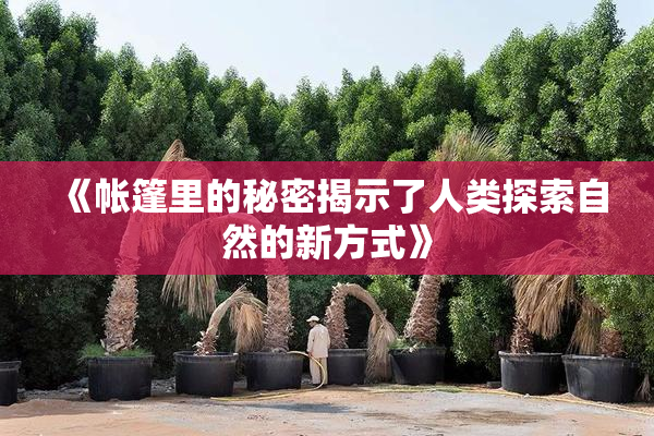 《帐篷里的秘密揭示了人类探索自然的新方式》