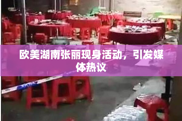 欧美湖南张丽现身活动，引发媒体热议