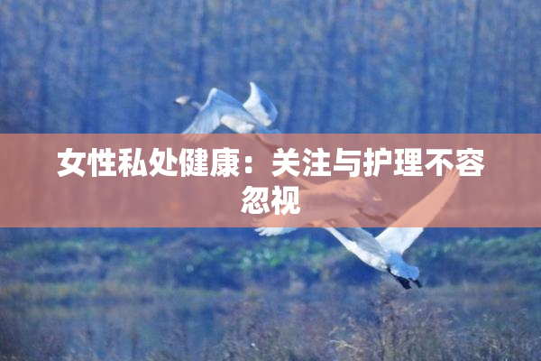 女性私处健康：关注与护理不容忽视