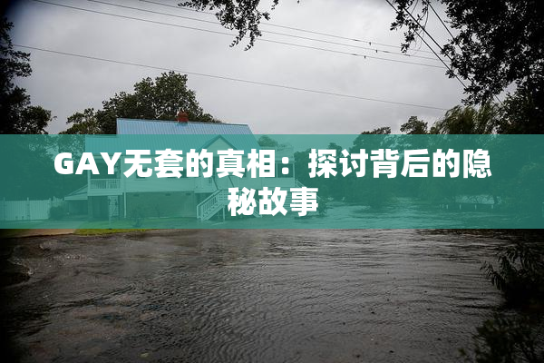 GAY无套的真相：探讨背后的隐秘故事