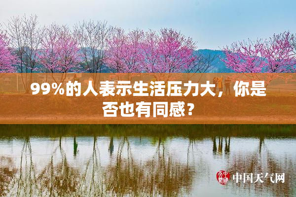 99%的人表示生活压力大，你是否也有同感？