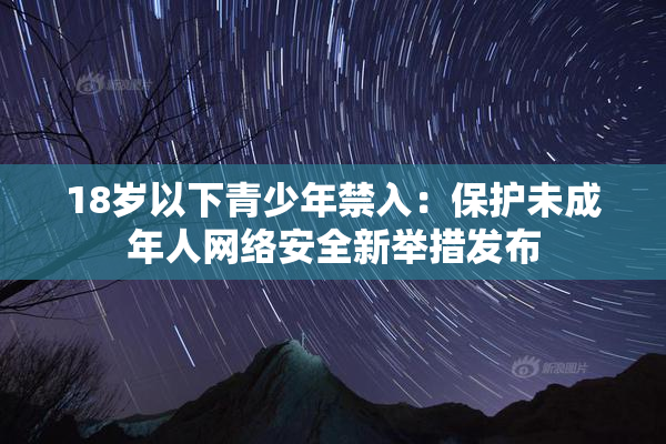 18岁以下青少年禁入：保护未成年人网络安全新举措发布