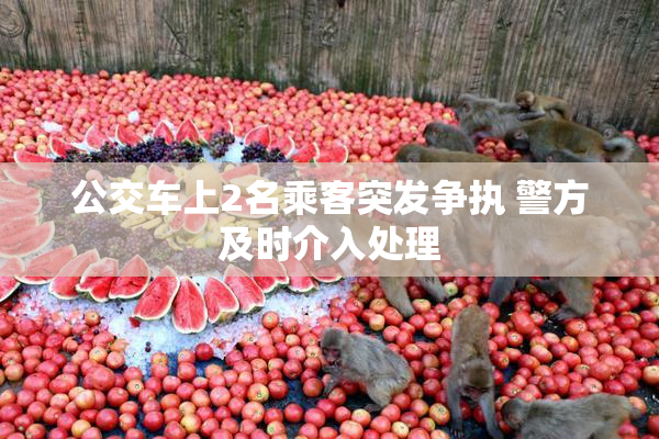 公交车上2名乘客突发争执 警方及时介入处理
