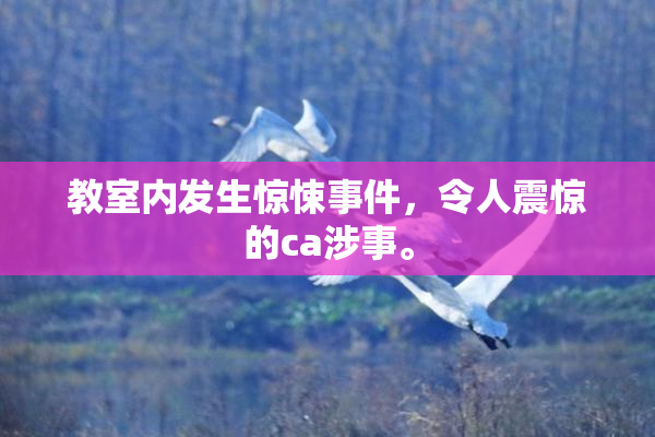 教室内发生惊悚事件，令人震惊的ca涉事。