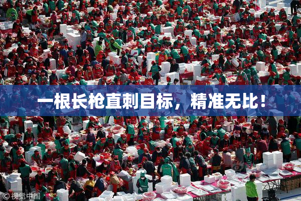 一根长枪直刺目标，精准无比！