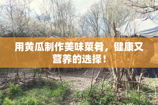 用黄瓜制作美味菜肴，健康又营养的选择！