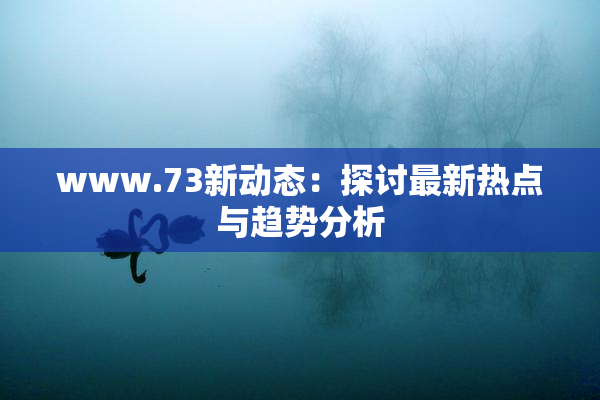 www.73新动态：探讨最新热点与趋势分析