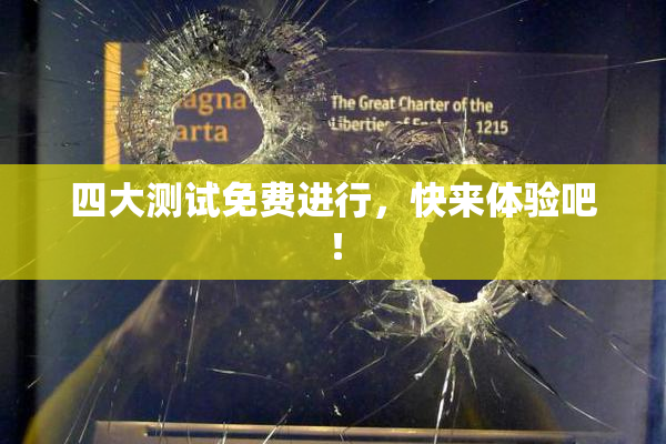 四大测试免费进行，快来体验吧！