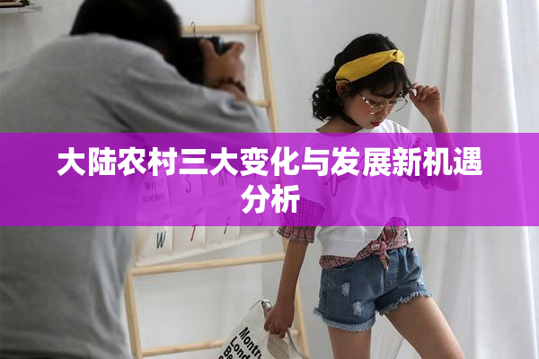 大陆农村三大变化与发展新机遇分析