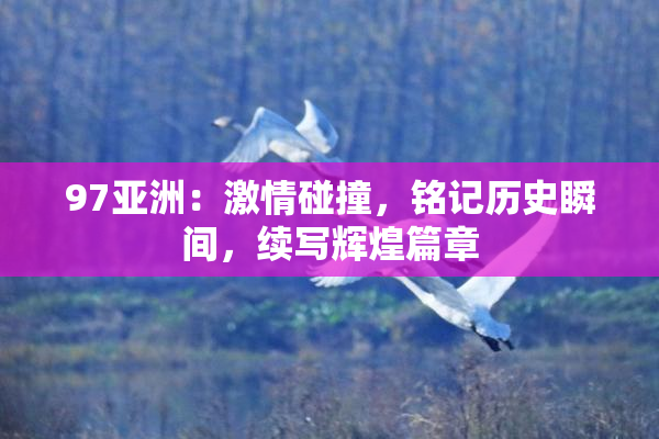 97亚洲：激情碰撞，铭记历史瞬间，续写辉煌篇章