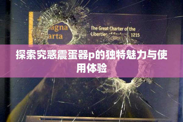 探索究惑震蛋器p的独特魅力与使用体验