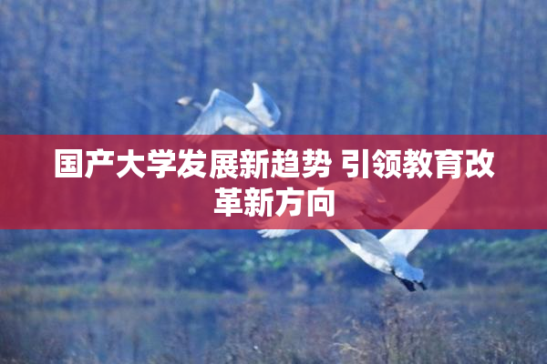 国产大学发展新趋势 引领教育改革新方向