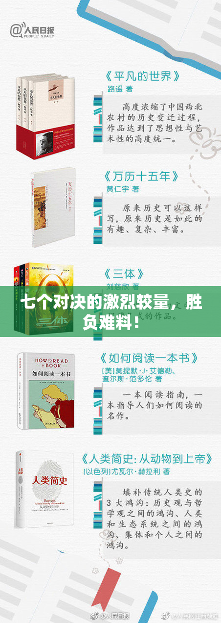 七个对决的激烈较量，胜负难料！