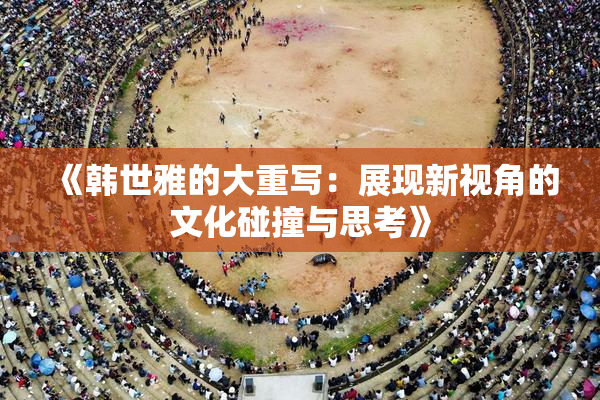 《韩世雅的大重写：展现新视角的文化碰撞与思考》