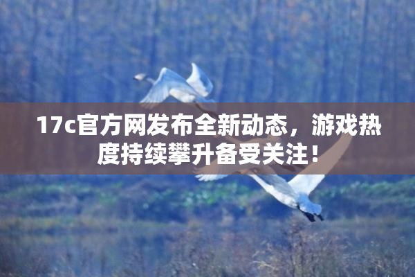 17c官方网发布全新动态，游戏热度持续攀升备受关注！
