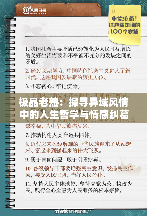 极品老熟：探寻异域风情中的人生哲学与情感纠葛