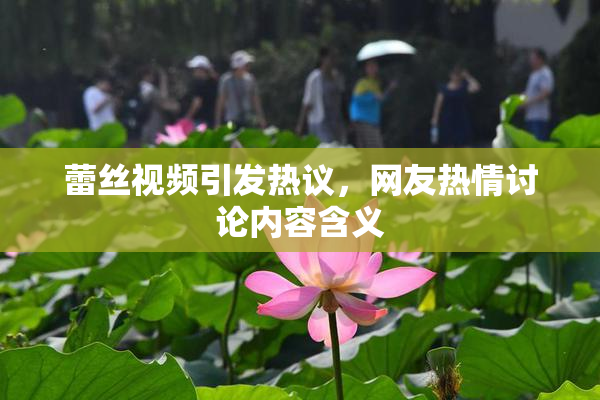 蕾丝视频引发热议，网友热情讨论内容含义
