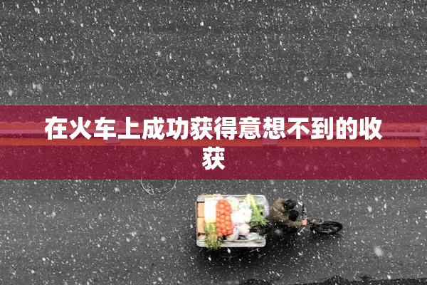 在火车上成功获得意想不到的收获