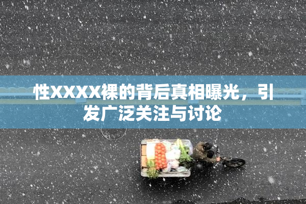 性XXXX裸的背后真相曝光，引发广泛关注与讨论