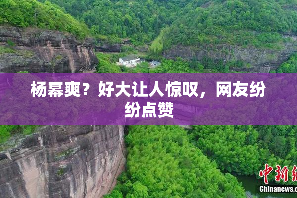 杨幂爽？好大让人惊叹，网友纷纷点赞